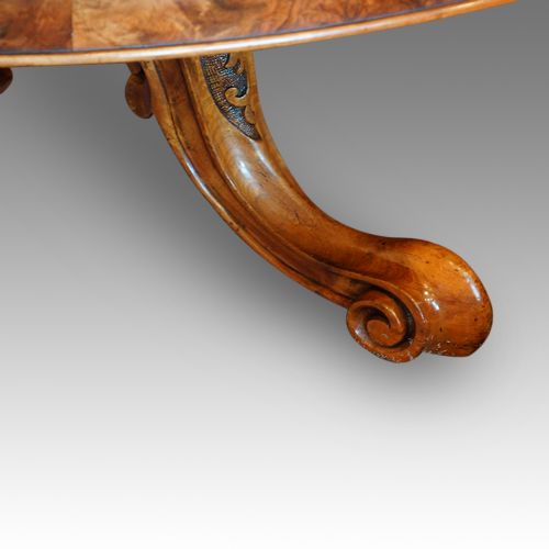 fig 3. Victorian burr walnut coffee table