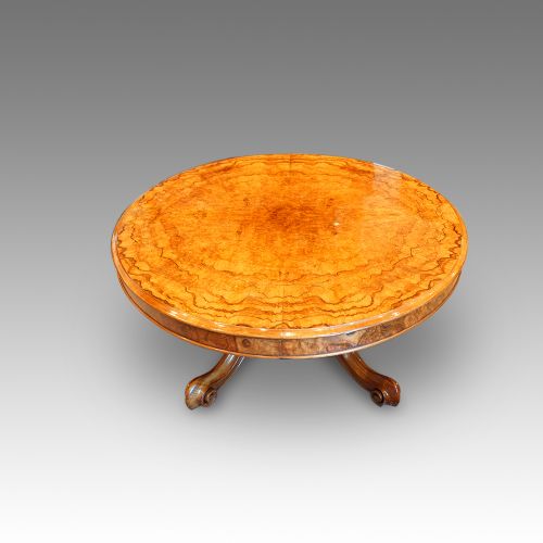 fig 4. Victorian burr walnut coffee table