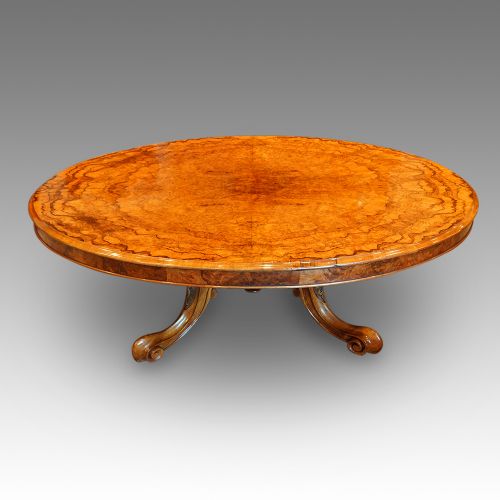 fig 5. Victorian burr walnut coffee table