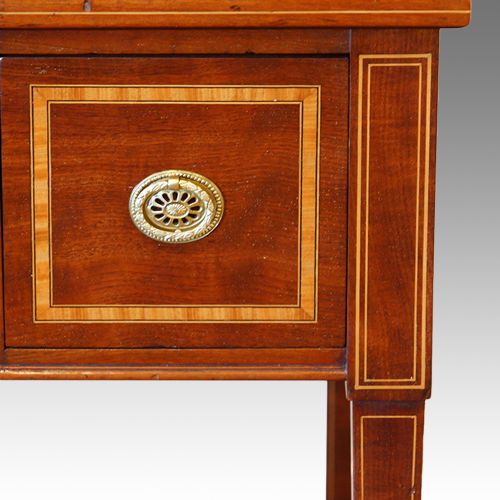 fig 5. Edwardian inlaid mahogany writing table