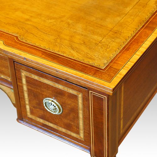 fig 6. Edwardian inlaid mahogany writing table