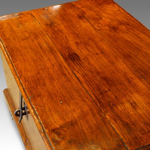fig 4. Victorian teak brass bound military chest