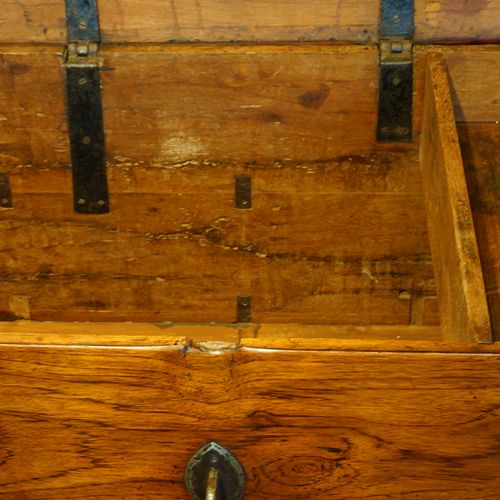 fig 6. Victorian teak brass bound military chest