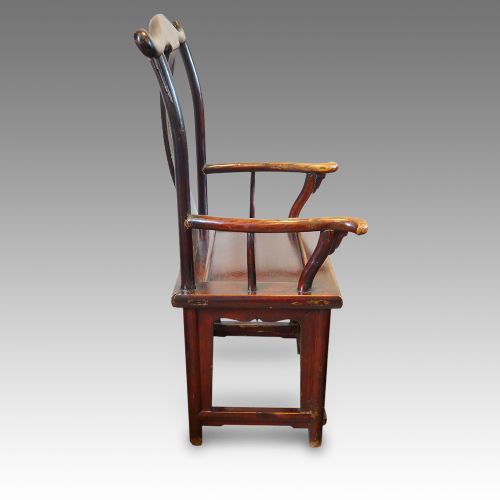 fig 4. Pair of Chinese yoke back armchairs