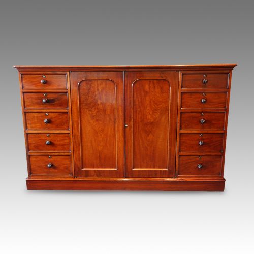 Victorian Mahogany Dwarf Wardrobe