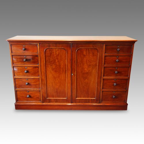 fig 1. Victorian mahogany dwarf wardrobe