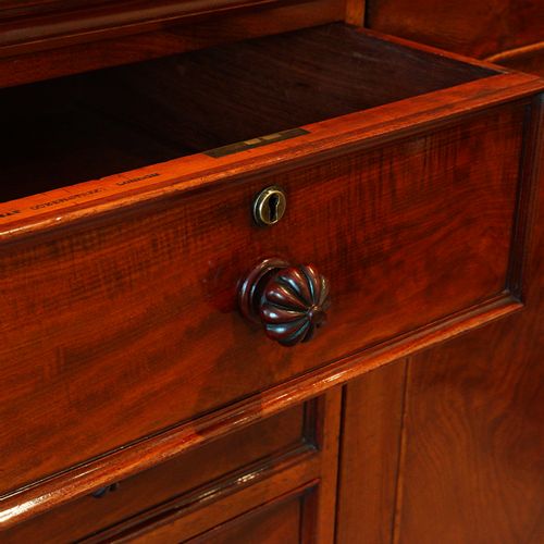 fig 2. Victorian mahogany dwarf wardrobe