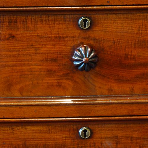 fig 3. Victorian mahogany dwarf wardrobe