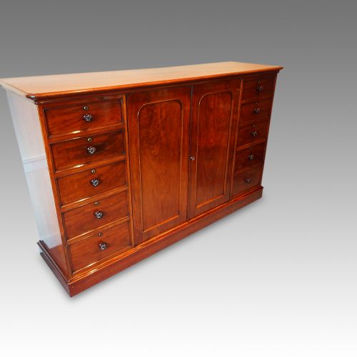fig 5. Victorian mahogany dwarf wardrobe