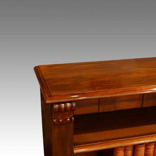 fig 1. Victorian mahogany open bookcase