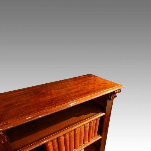 fig 3. Victorian mahogany open bookcase