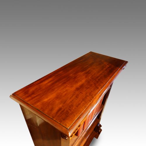 fig 4. Victorian mahogany open bookcase