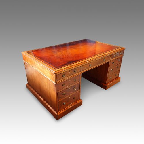 fig 2. Victorian mahogany partners desk