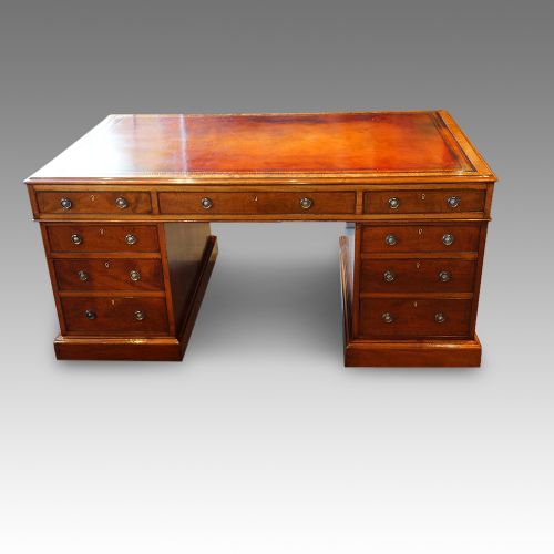 fig 4. Victorian mahogany partners desk