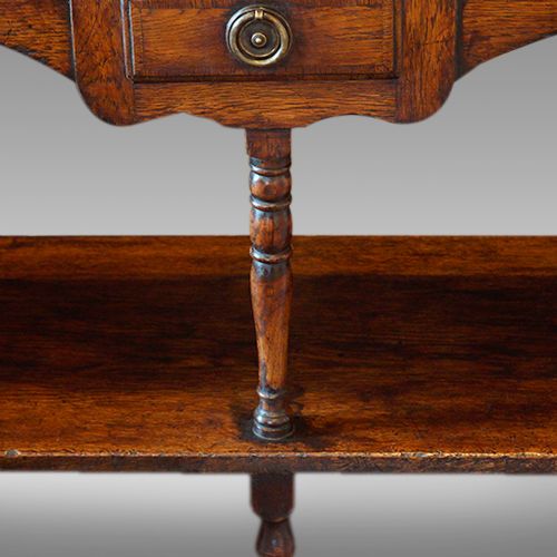 fig 1. Antique oak dresser base