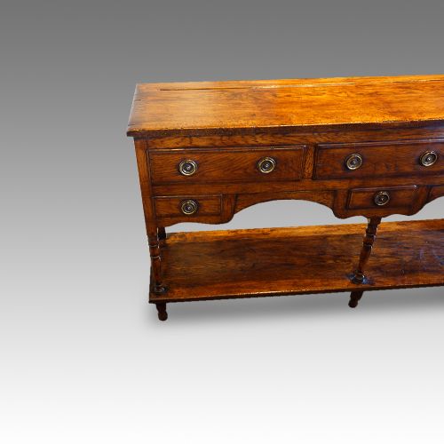 fig 6. Antique oak dresser base