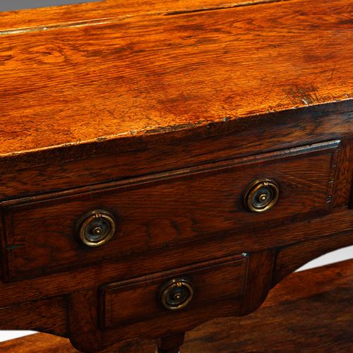fig 7. Antique oak dresser base