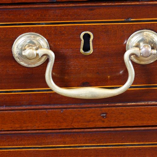 fig 7. George III mahogany Lancashire bureau