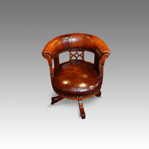 Edwardian Revolving Desk Chair