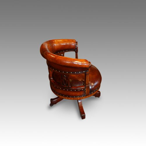 fig 1. Edwardian revolving desk chair