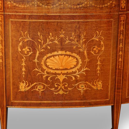 fig 5. Edwardian kidney shaped pedestal desk