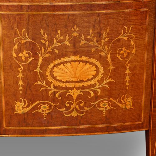 fig 6. Edwardian kidney shaped pedestal desk