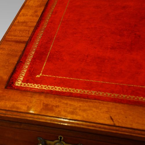 fig 2. Edwardian mahogany pedestal desk