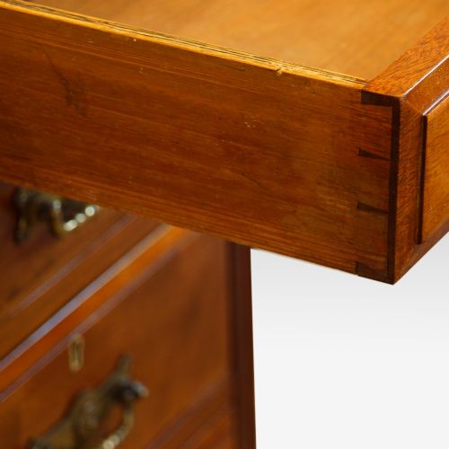 fig 4. Edwardian mahogany pedestal desk