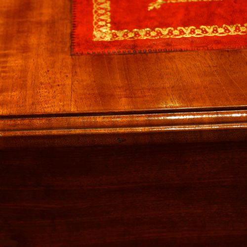 fig 5. Edwardian mahogany pedestal desk