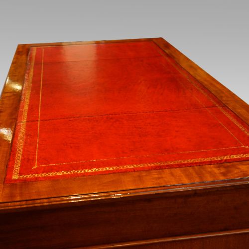 fig 10. Edwardian mahogany pedestal desk