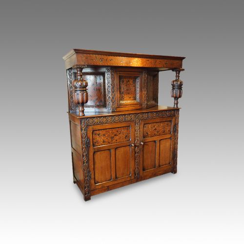 Antique Oak Court Cupboard