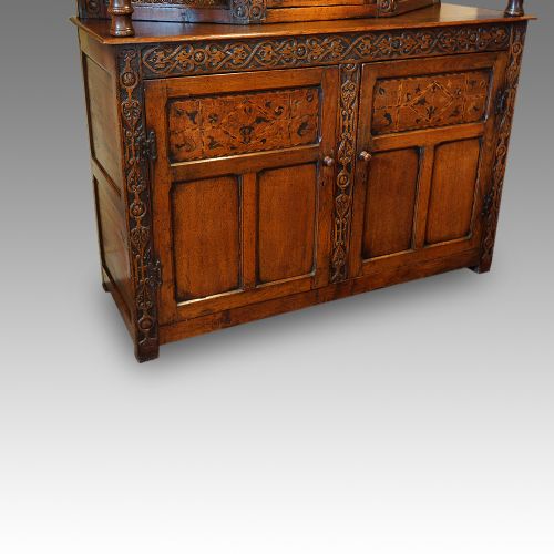 fig 1. Antique oak court cupboard