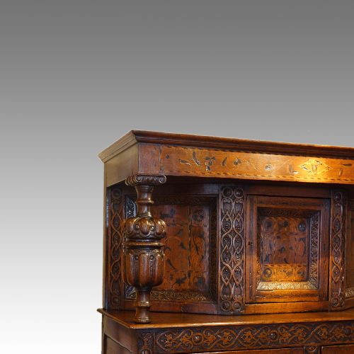 fig 2. Antique oak court cupboard