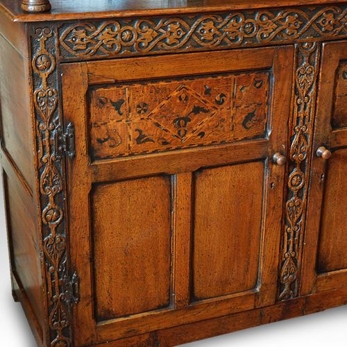fig 4. Antique oak court cupboard
