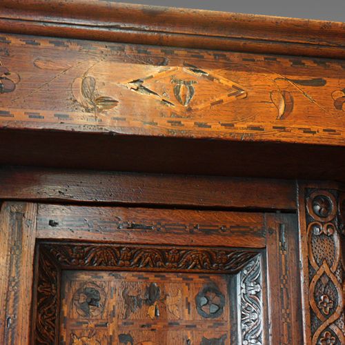 fig 5. Antique oak court cupboard