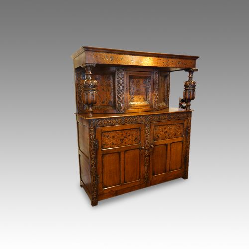 fig 6. Antique oak court cupboard