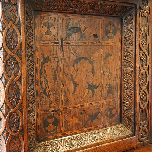 fig 7. Antique oak court cupboard