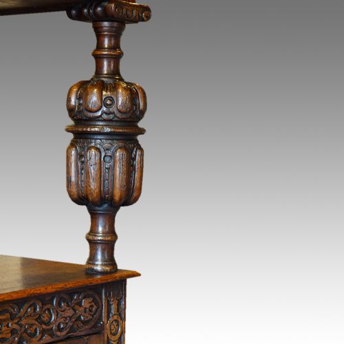 fig 9. Antique oak court cupboard