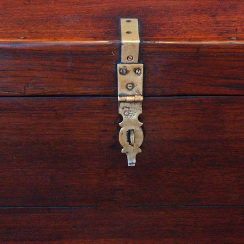 fig 1. Victorian teak campaign chest
