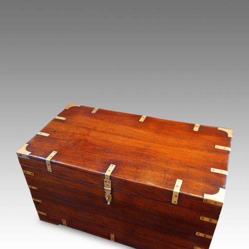 fig 2. Victorian teak campaign chest