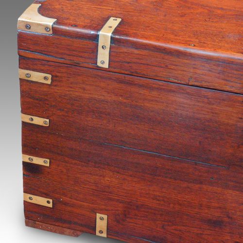 fig 4. Victorian teak campaign chest