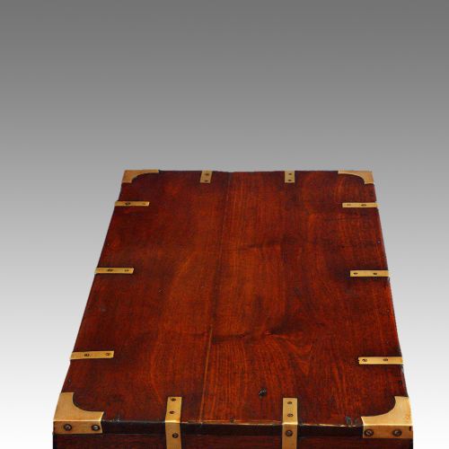 fig 6. Victorian teak campaign chest