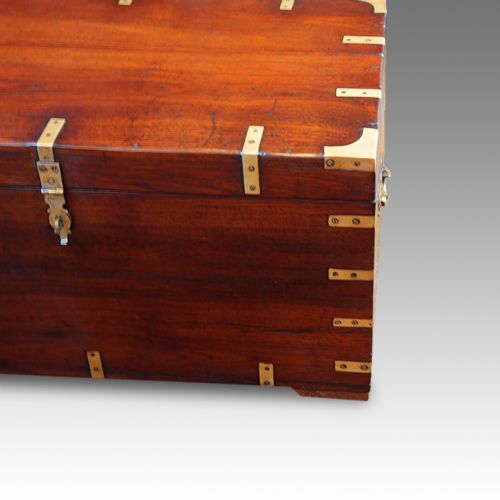fig 7. Victorian teak campaign chest