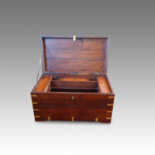 fig 8. Victorian teak campaign chest
