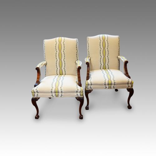 fig 2. Pair of Gainsborough style chairs