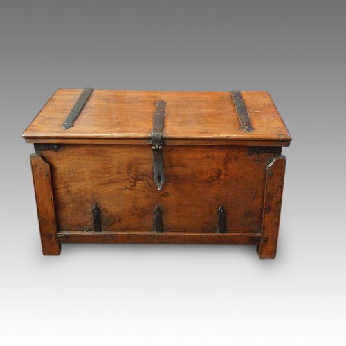 Antique Hardwood Merchant Chest