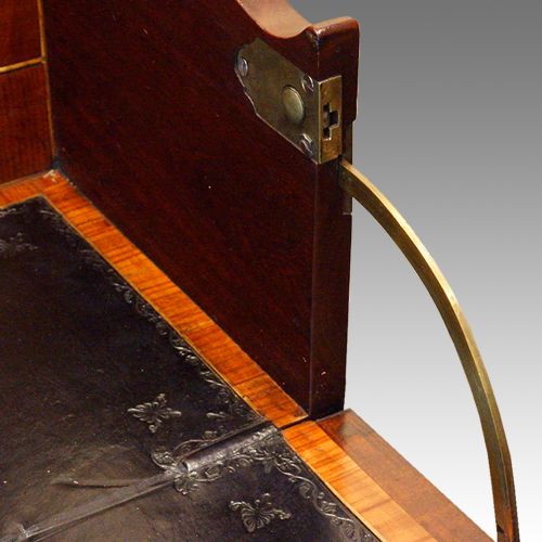 fig 6. George III mahogany secretaire bookcase