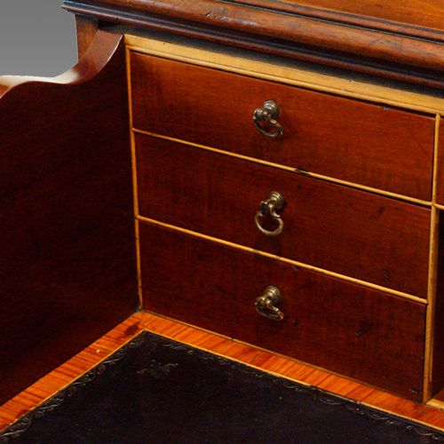 fig 7. George III mahogany secretaire bookcase