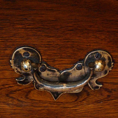 fig 1. Victorian brass bound teak trunk