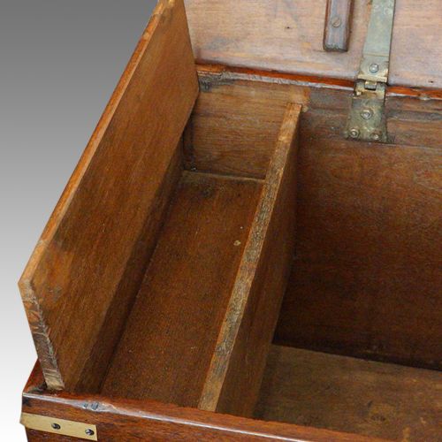 fig 3. Victorian brass bound teak trunk